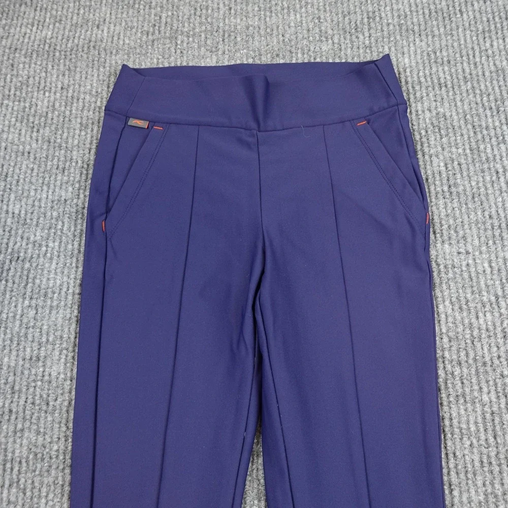KJUS Treggings Leggings Girls 11-12 Purple Ankle Stretch Elastic Waist K00524